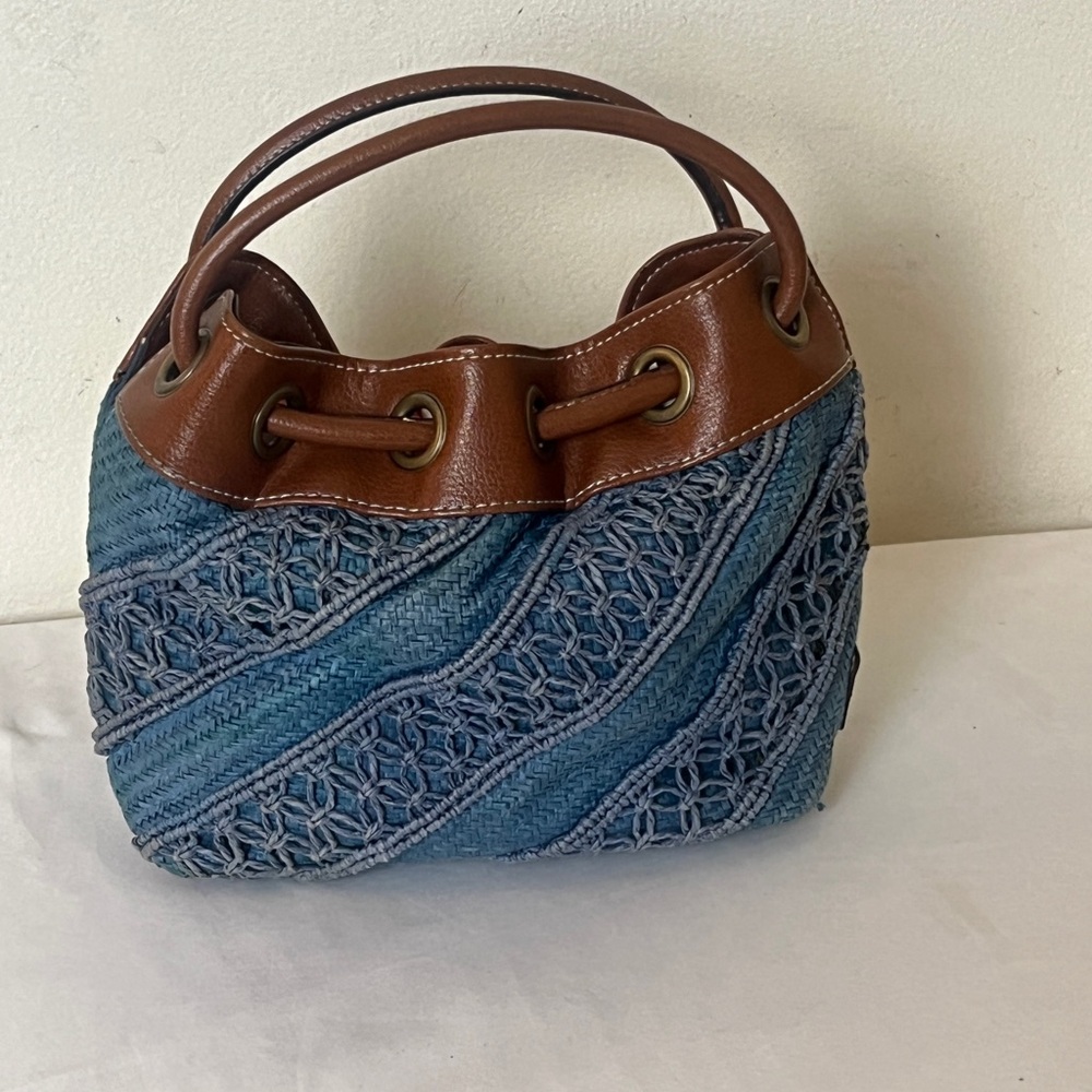 Tommy Hilfiger Denim Draw String Double Handbag. - image 4